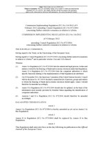 Thumbnail for File:Commission Implementing Regulation (EU) No 116-2012 of 9 February 2012 amending Council Regulation (EC) No 872-2004 concerning further restrictive measures in relation to Liberia (EUR 2012-116).pdf