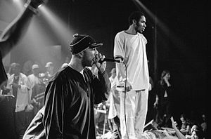 From left: Common and Mos Def, members of the collective, in 1999