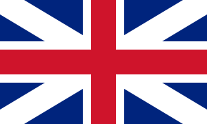 Bandera del Reino de Gran Bretaña. Utilizada por las fuerzas británicas durante la ocupación británica intermitente por las guerras napoleónicas desde 1795 hasta 1801