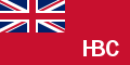 The Hudson's Bay Company's historical flag has a Union Flag on the corner.