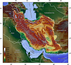 carte : Géographie de l'Iran