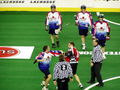 Roughnecks and the Toronto Rock fight