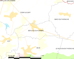 Poziția localității Bergues-sur-Sambre