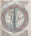 Mappe monde, Liber floridus, 1260