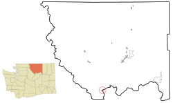 Location of Pateros, Washington