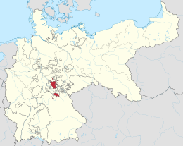 Plasseringa til Sachsen-Coburg-Gotha