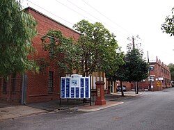 This is a photograph to a Stirling Street entrance to the University of Adelaide's former facilities in Thebarton.