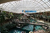 West Edmonton Mall located in Edmonton, Alberta, Canada, is the largest shopping mall in North America.