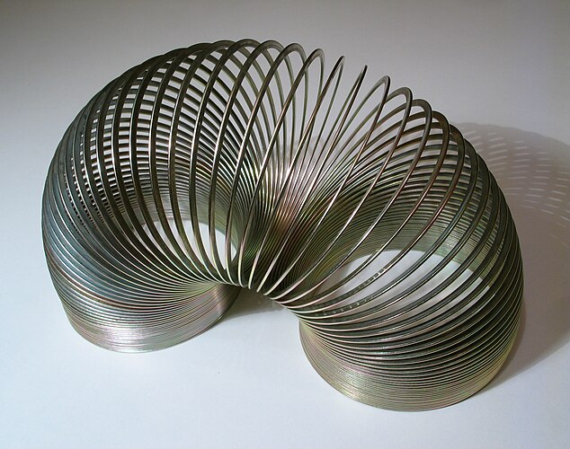 Металлическая пружина slinky (игрушка)