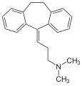 Deutsch: Struktur von Amitriptylin English: Structure of Amitriptyline