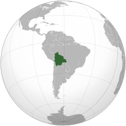 Location of બોલીવિયા