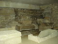 Necropòli paleocrestiana, un exemple d'arquitectura funerari pus discrèt destinada a la populacion generala.