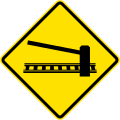 Passage à niveau devant avec portes ou barrières