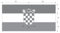 Rozměry chorvatské vlajky