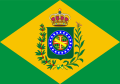 Bandiera del Principe reggente del Brasile (1822), con corona portoghese