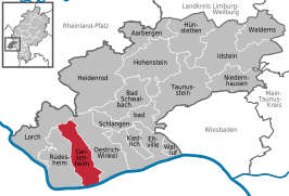Kaart van Geisenheim
