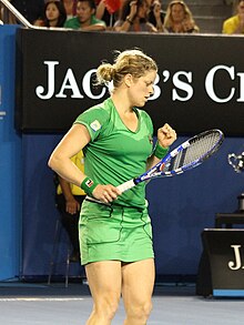 Kim Clijsters at the 2011 Australian Open1 crop.jpg