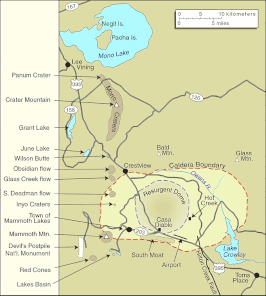 Ligging van Mono Lake