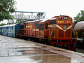 Nizamabad-Kacheguda passenger at Malkajgiri railway station