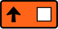 (TW-22) Detour - follow square symbol (straight ahead, left-hand)