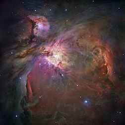 La nébuleuse d’Orion prise par le télescope spatial Hubble. (définition réelle 18 000 × 18 000*)