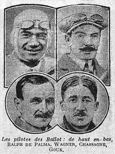 Pilotos del GP A.C.F. 1921.