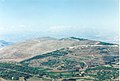 Horský hřeben Reches Ramim (hory Naftali), tvořící hranici mezi Izraelem a Libanonem