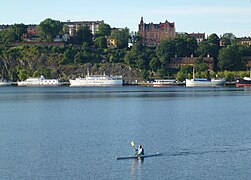 Una mañana de verano mirando hacia Södermalm.