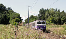 Ang tren sa SNCF sa Les Haverts