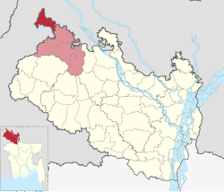 Location of Tetulia