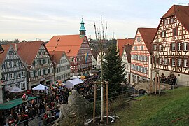 Half-timbered houses, Backnang, Germany