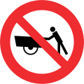 Interdiction des charrettes à bras