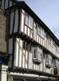 A double jettied building in Cambridge, England