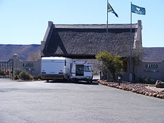 Eingang zum Karoo-Nationalpark bei Beaufort West