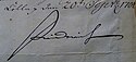 Frederick I's signature