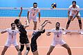 Image 15Play in progress: The "set" (second contact), Iran vs. Japan, Olympic qualification match 2016