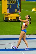 Jelena Issinbajewa siegte mit neuem Weltrekord