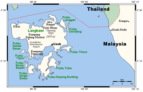 Carte de Langkawi.