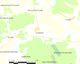 Mapa obce La Besace