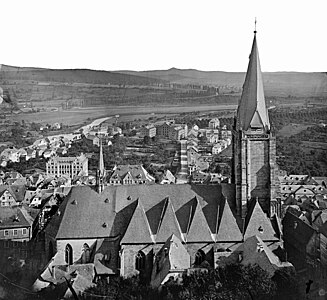 Pfarrkirche und Südviertel 1878