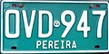 License plate for official vehicles