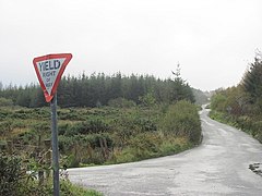 Road junction, Corrafin - geograph.org.uk - 3441496.jpg