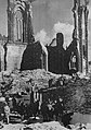 Ruiny świątyni w 1945