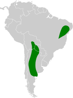 Distribución geográfica del rabicano mayor.