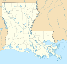 Ortens läge i Louisiana