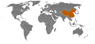 Visa policy of North Korea New Map.png