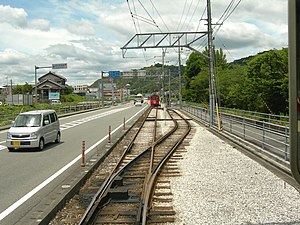 從東邊望向交會場所（2010年5月）