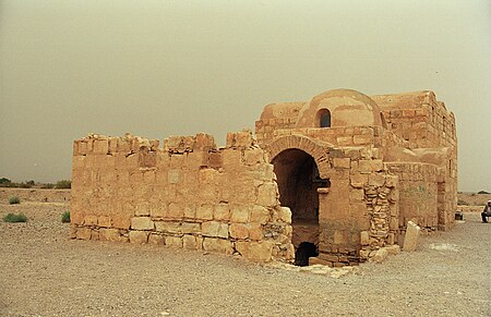 English: Qasr Amra, desert castles - Jordan Polski: Kasr Amra, zamek pustynny - Jordania