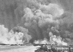 Smoke billowing out of Harbour