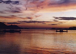 Näkymä Brahmaputralle Guwahatin lähellä.